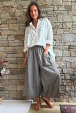 Arbi Gingham Pocket Culotte Pant Chocolate
